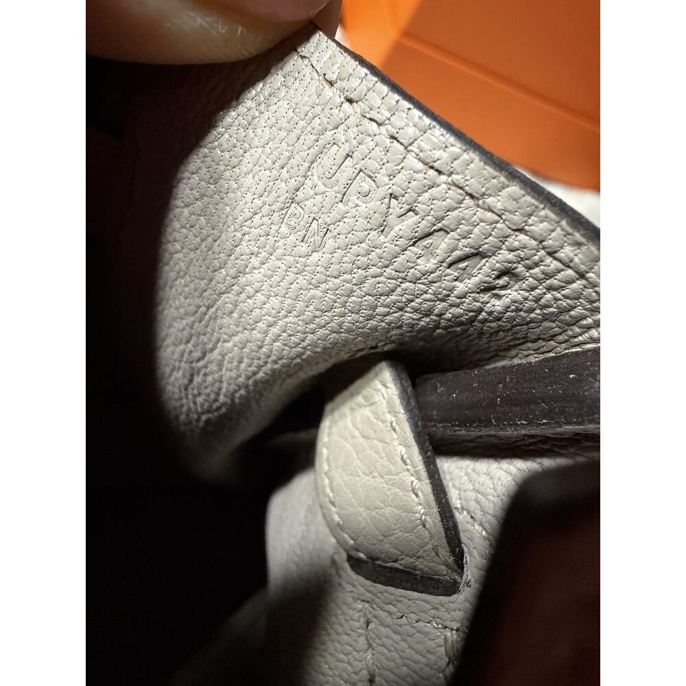 🌸 RARE BNIB HERMÈS Birkin 25 Gris Tourterelle Togo • U Stamp 2022 • Full Set 🌸 - Picture 10 of 16